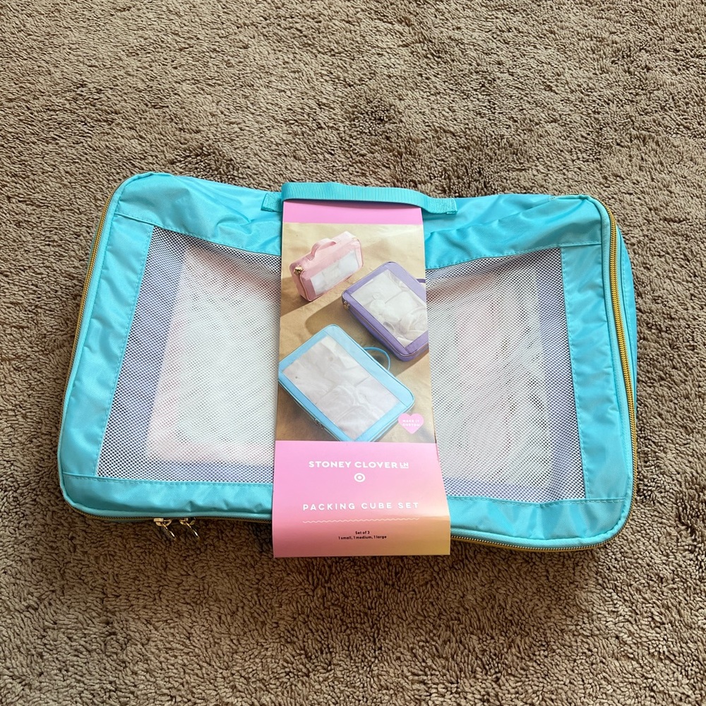 Stoney Clover Lane x Target blue packing cube set